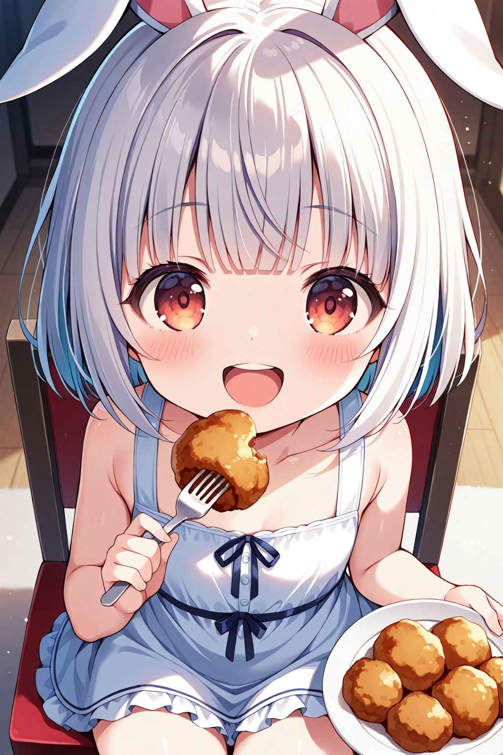 うさ耳娘とから揚げ　その２