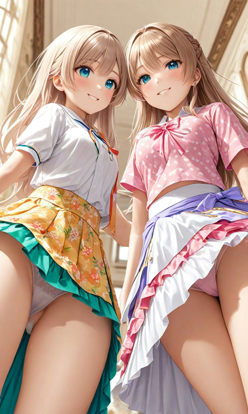 パンチラとセーラー服と女子高校生と