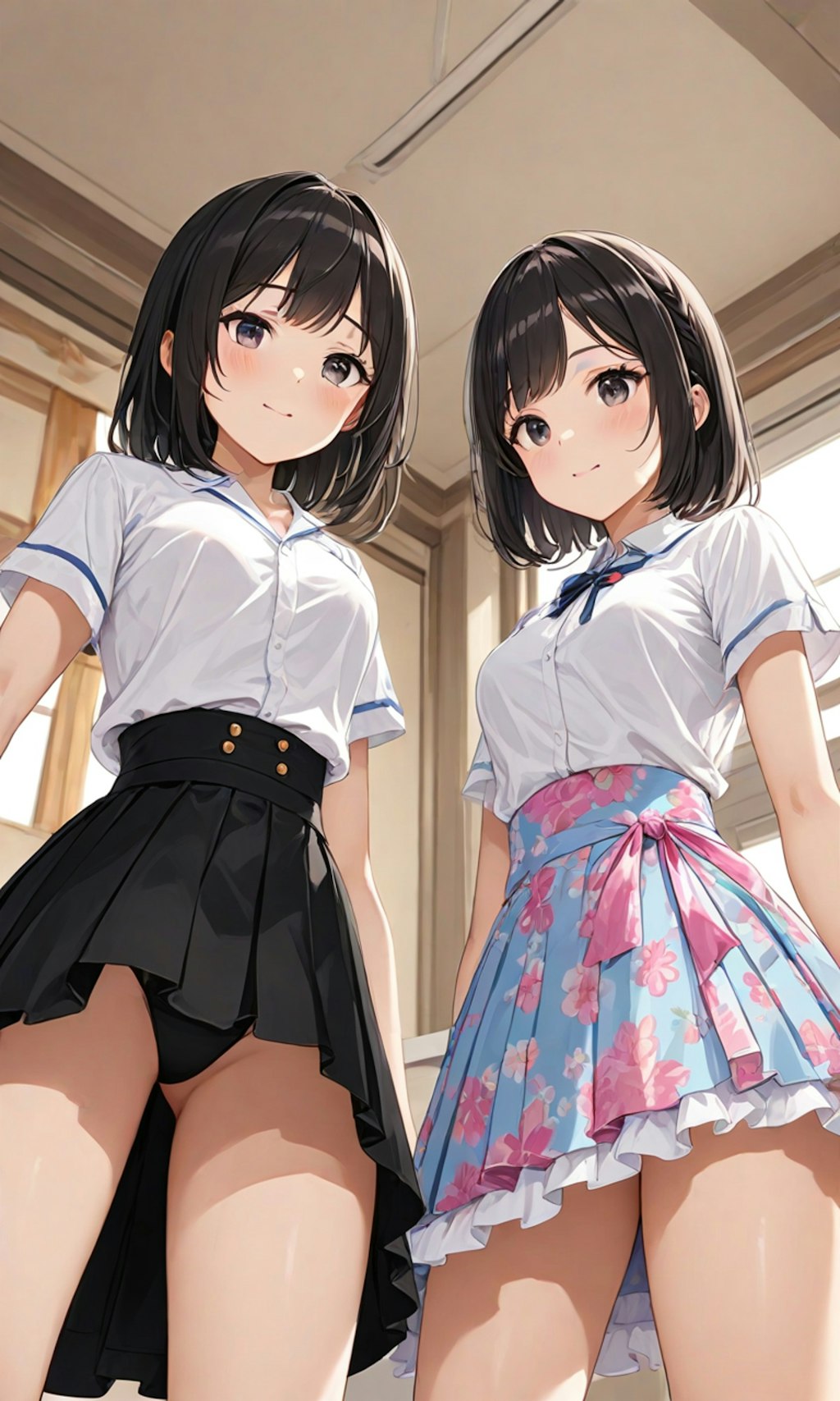 パンチラとセーラー服と女子高校生と