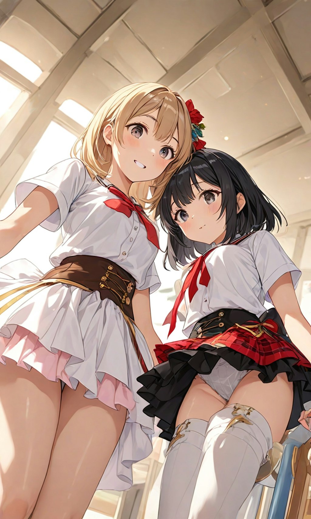 パンチラとセーラー服と女子高校生と