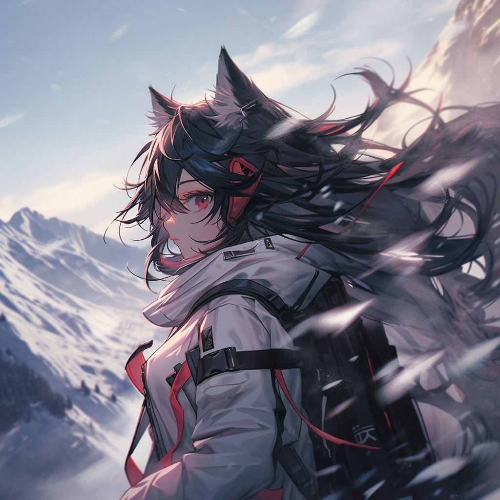 雪山の狼少女🐺