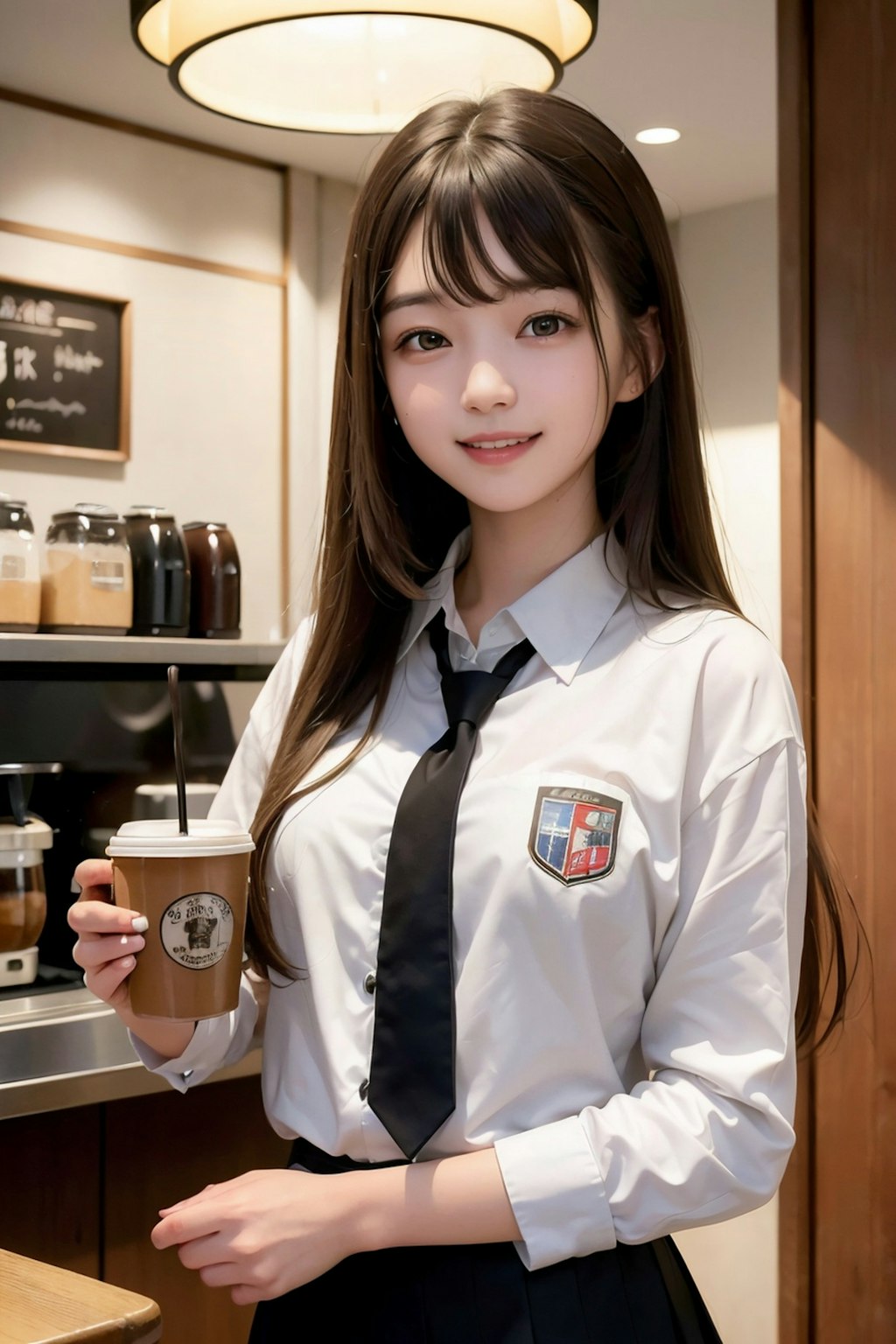 女子高生がカフェでバイト②　コーヒーをお持ちしました！