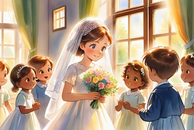 子供達と結婚式