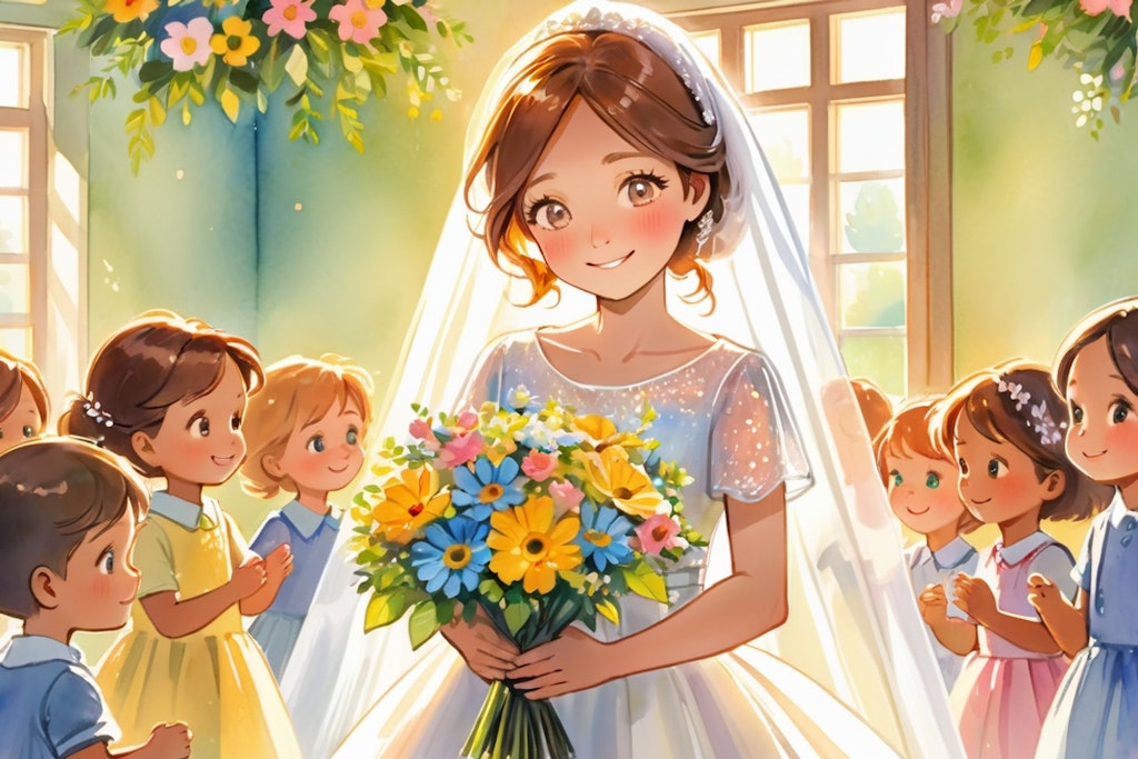 子供達と結婚式