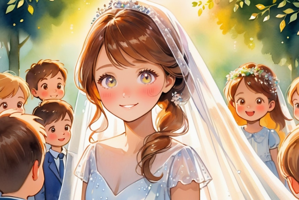 子供達と結婚式