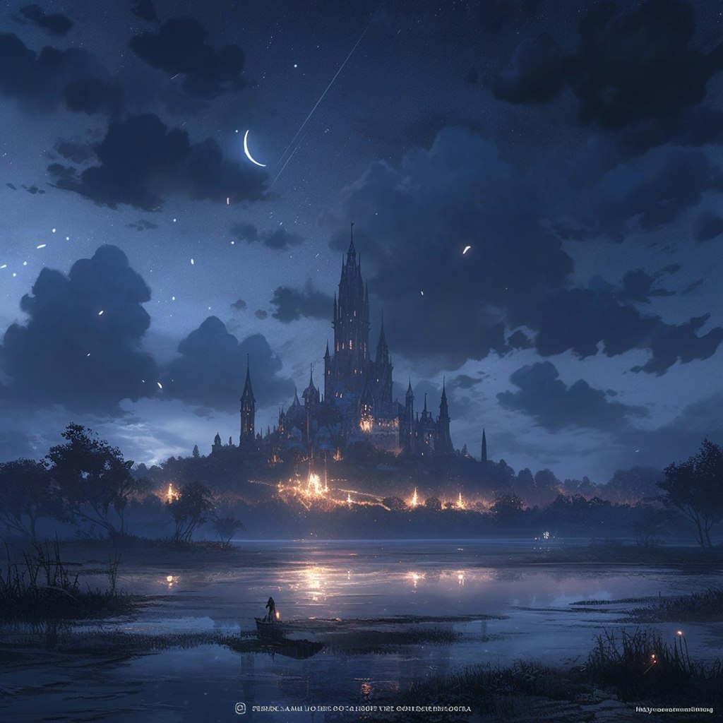 Moonlight and Castle