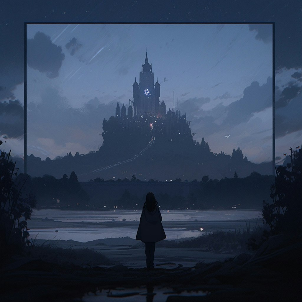 Moonlight and Castle