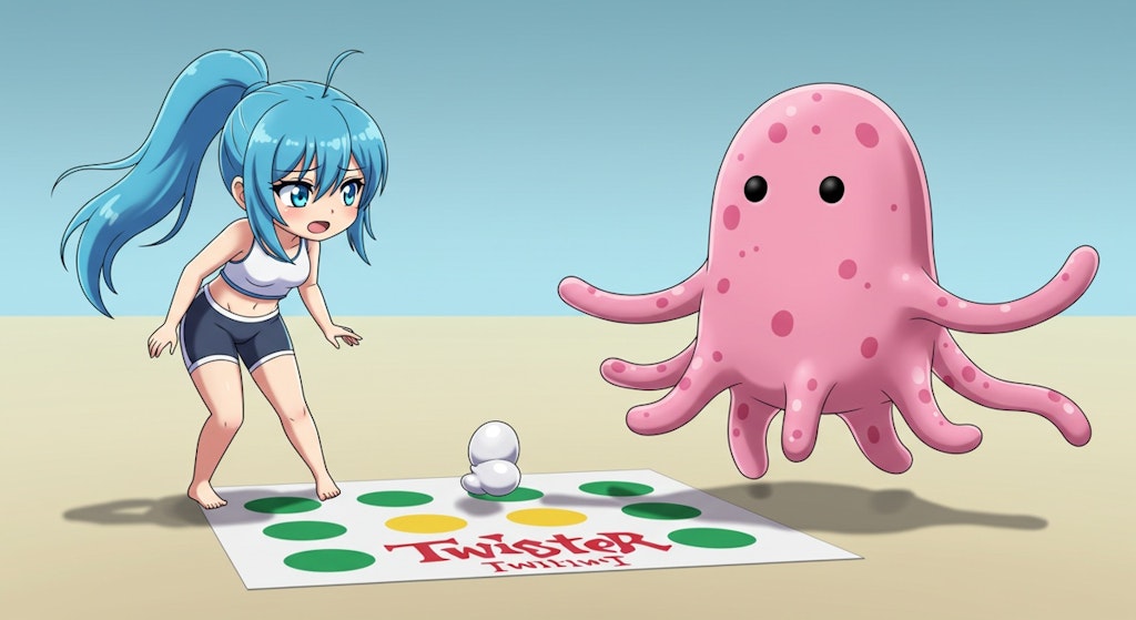 ももほうくんと、ツ〇〇ターゲーム