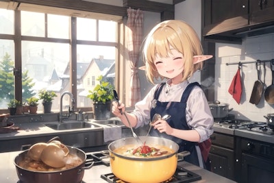 Elf preparing a meal 24