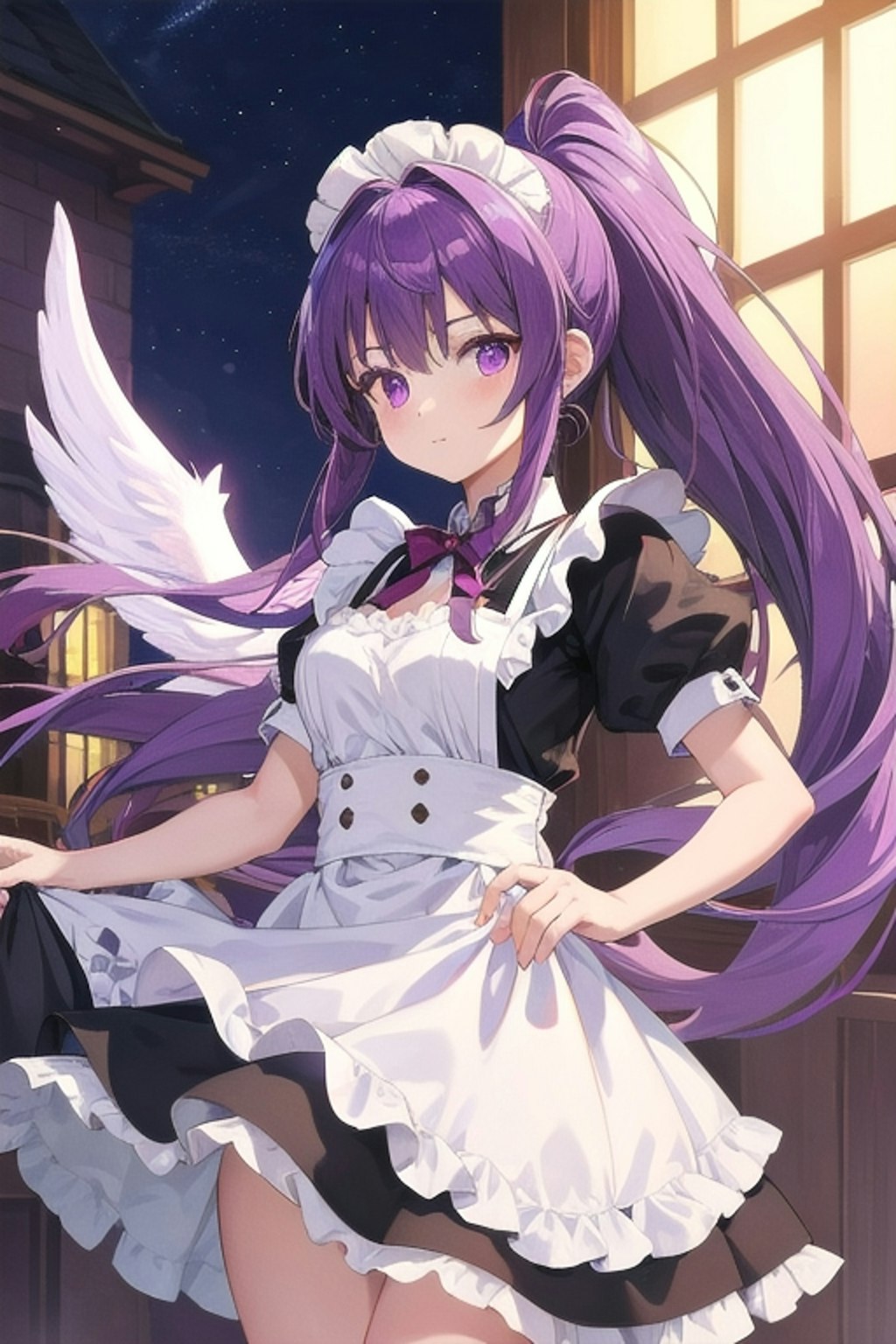 紫髪の天使メイド2
