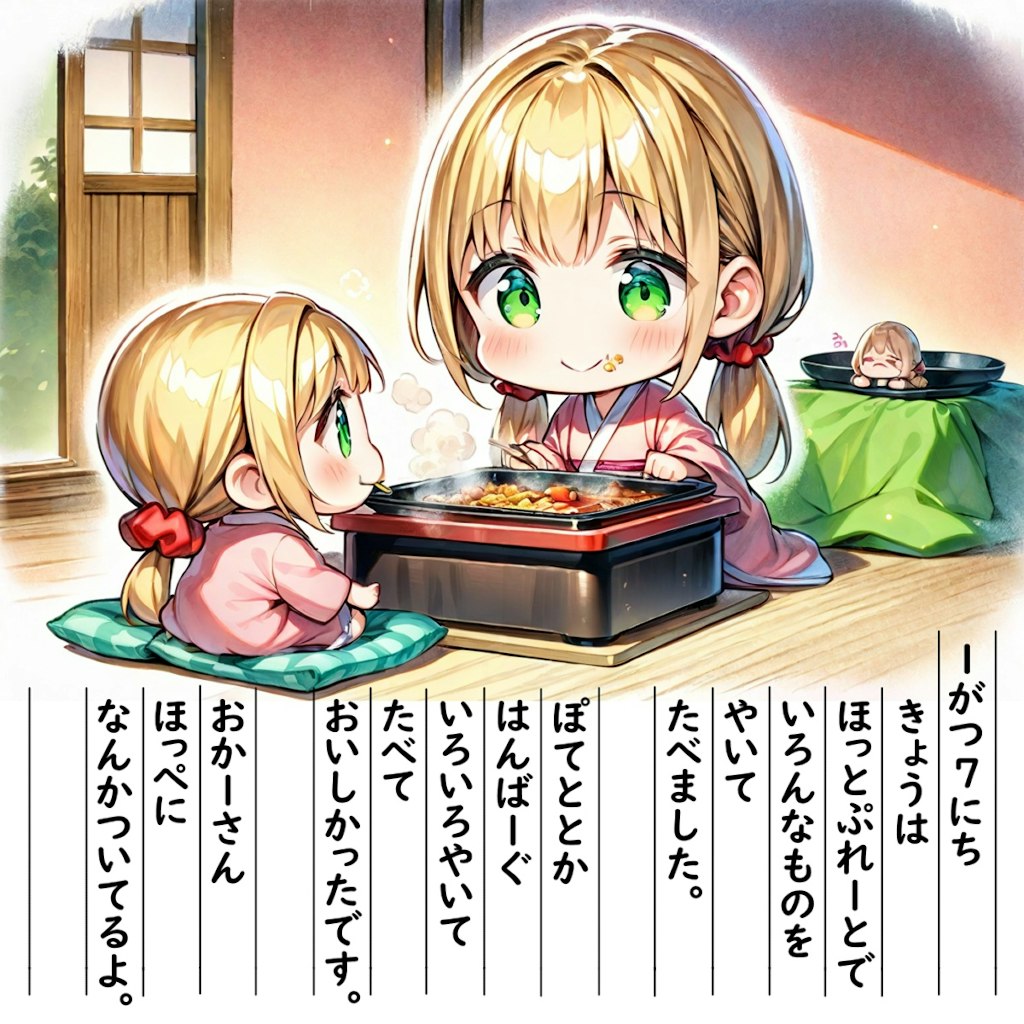 【絵日記】おちゃめなおかーさんです