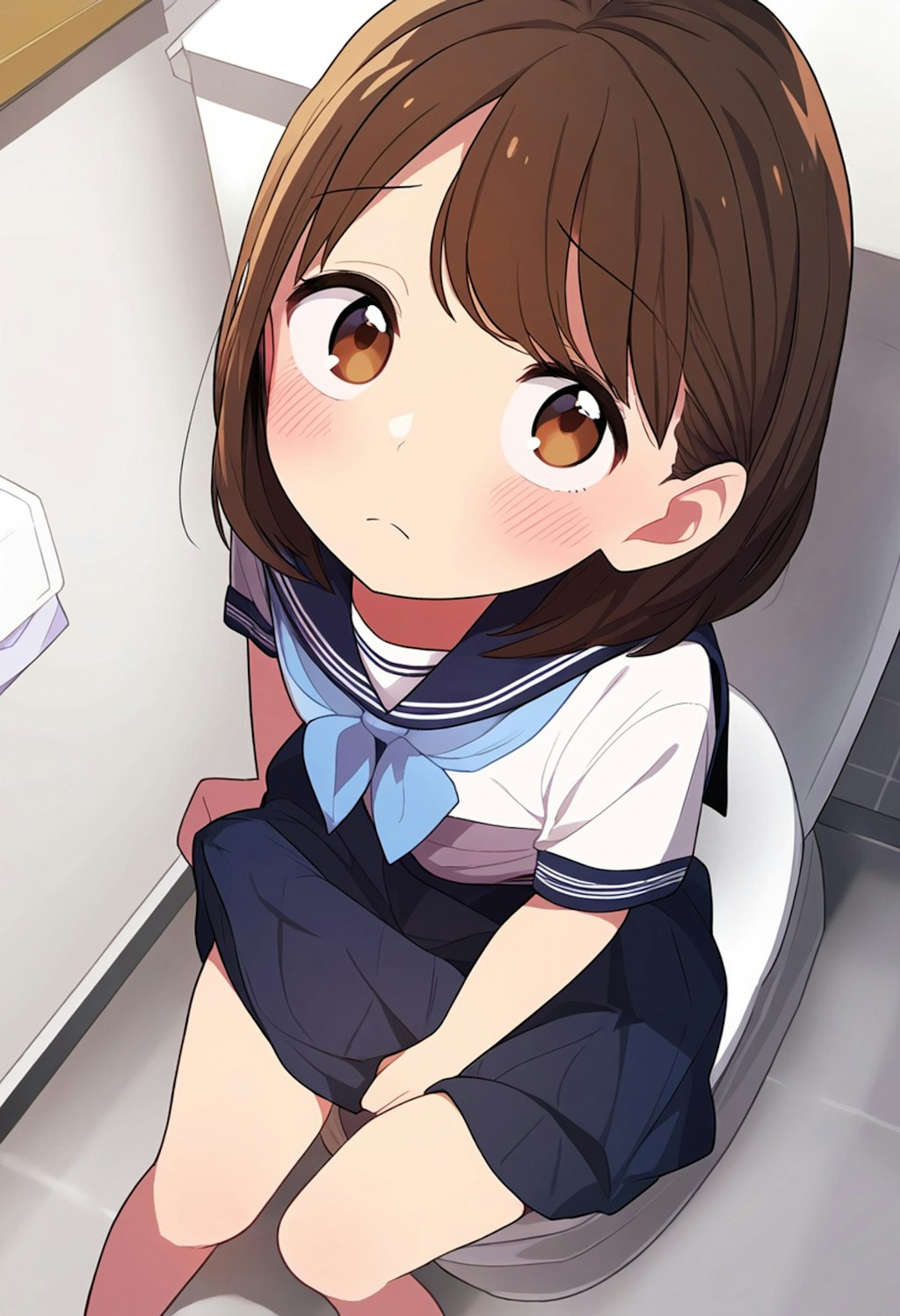 トイレでたくし上げ2