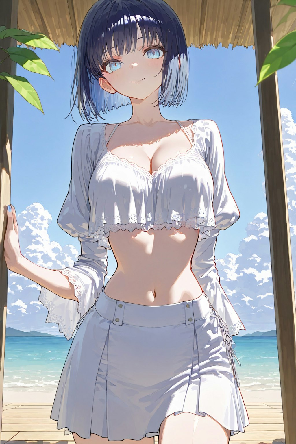 涼やかな彼女と瞳と海と