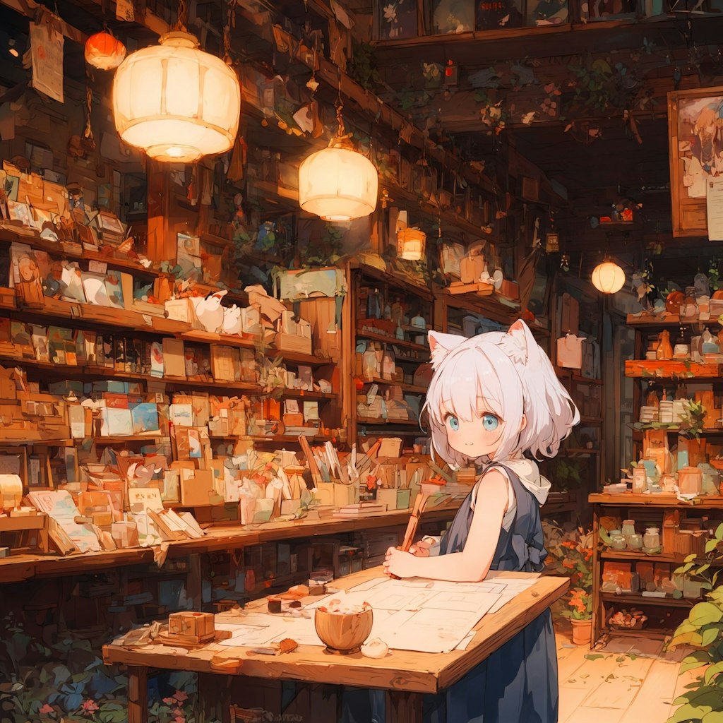 店番の少女