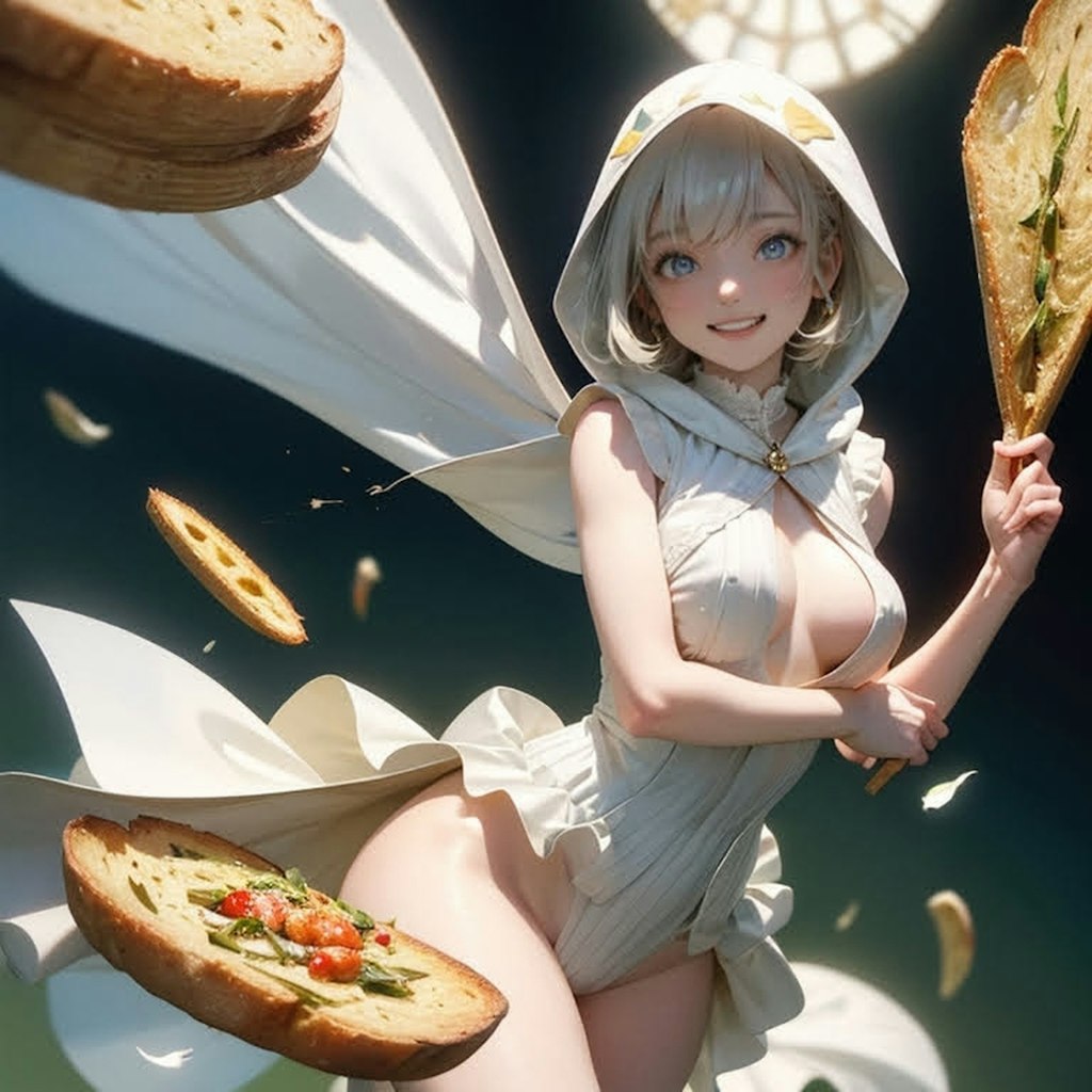 Savory garlic bread Girl