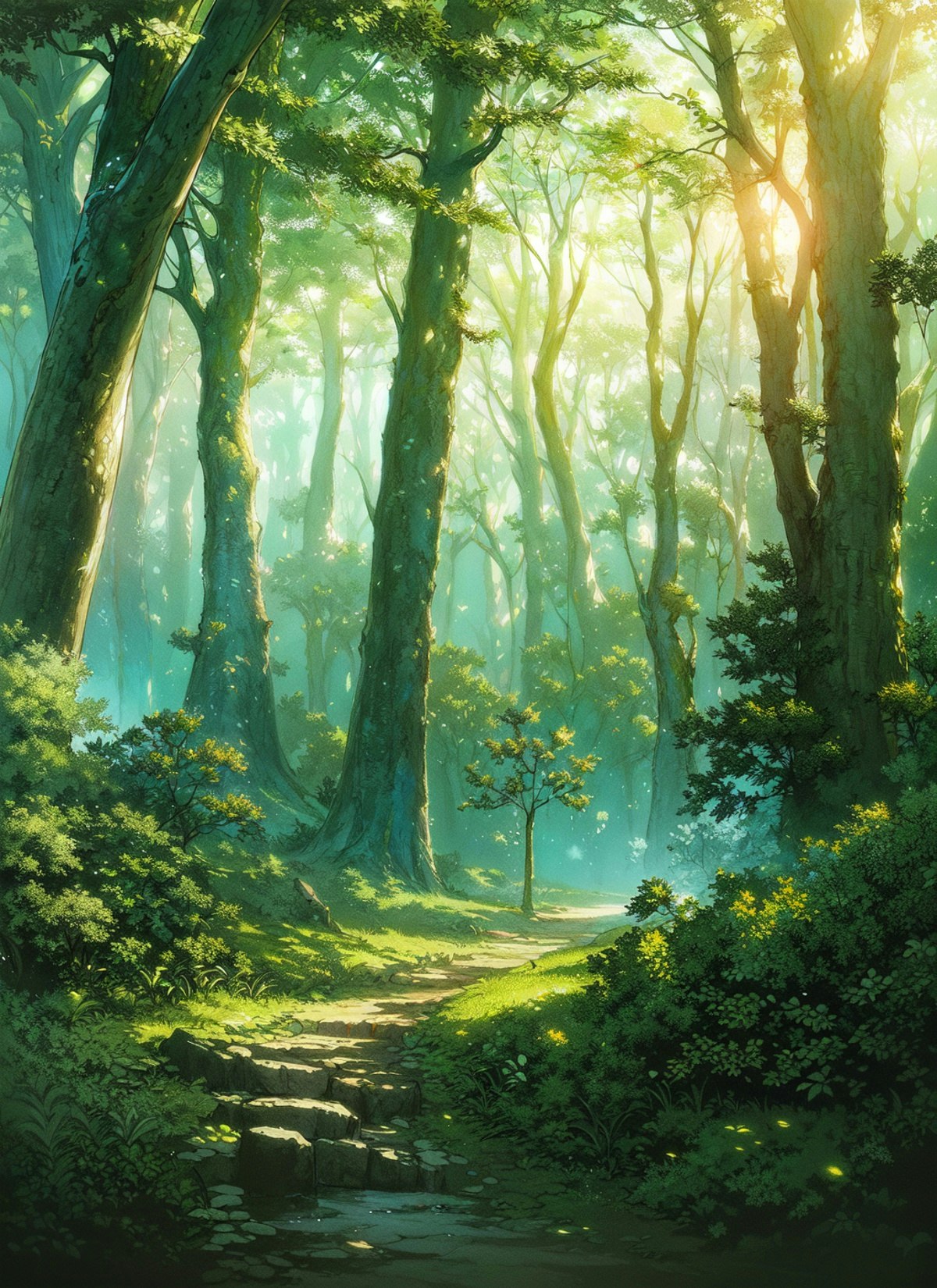 森の小道 | chichi-pui（ちちぷい）AIイラスト専用の投稿サイト