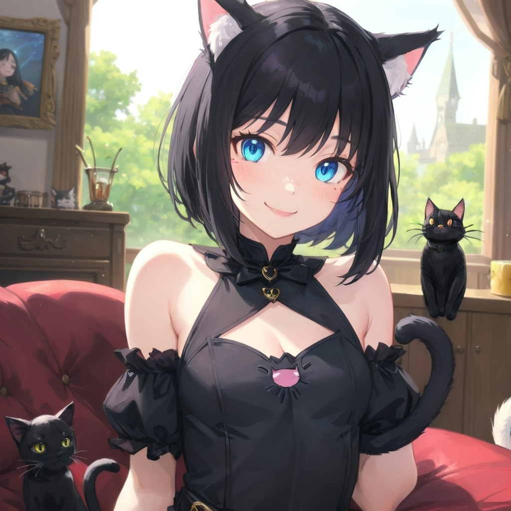 黒猫娘