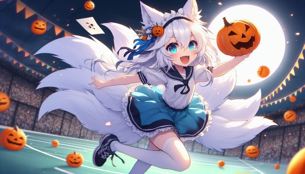 夜のハロウィン運動会