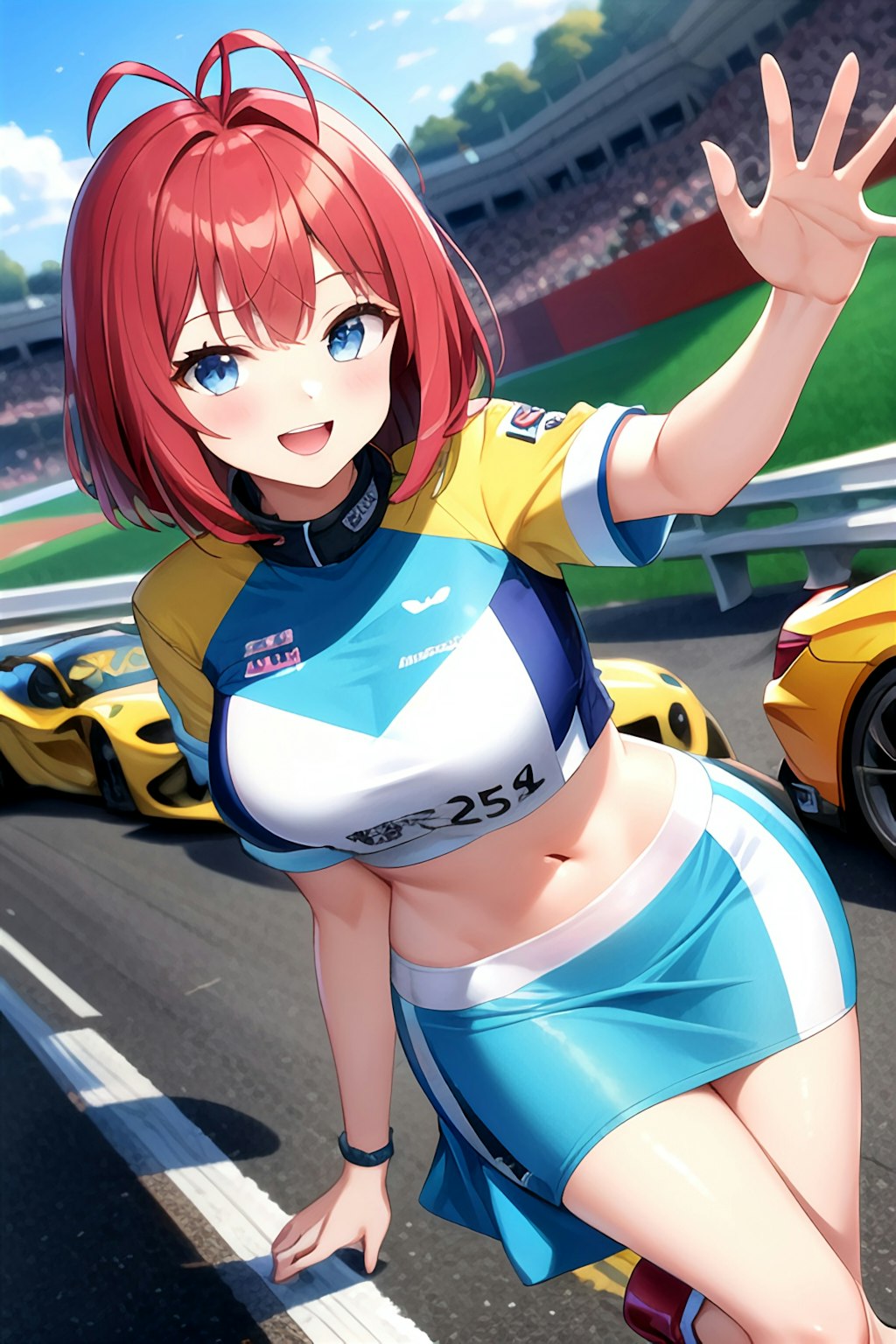 レースクイーンなアイドルとソラ