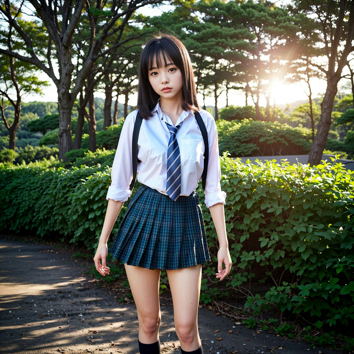 金沢総合高校 スカート コスプレ衣装 - ひざ丈スカート