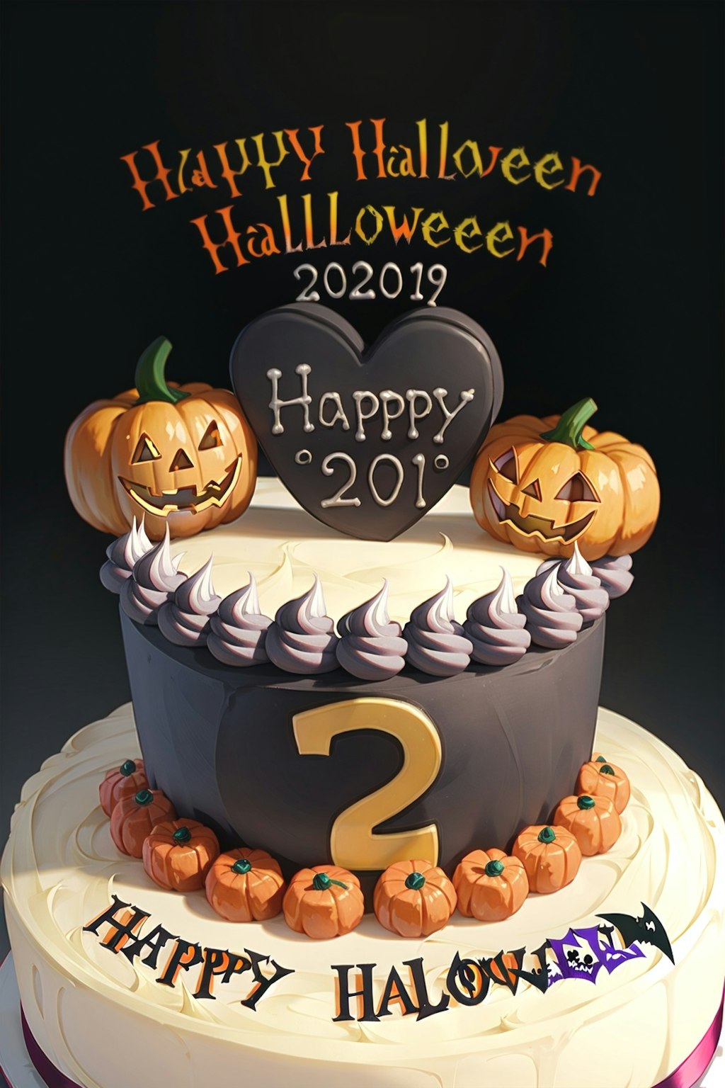 ハッピーハロウィン２周年ケーキ