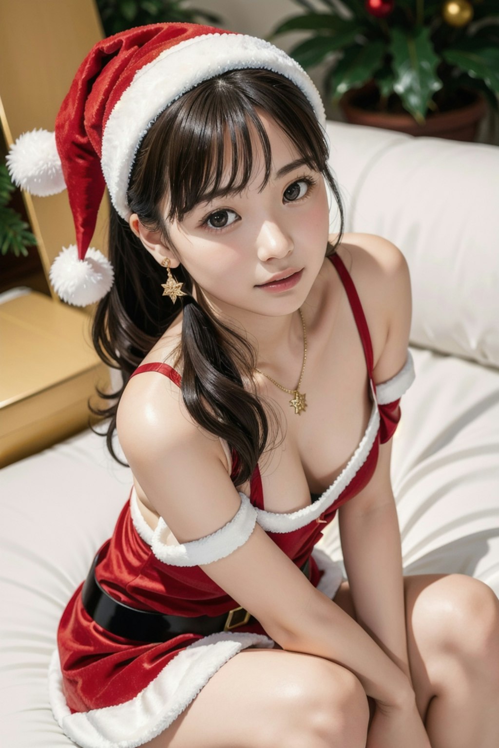 【クリスマス】ポニーテールの女の子