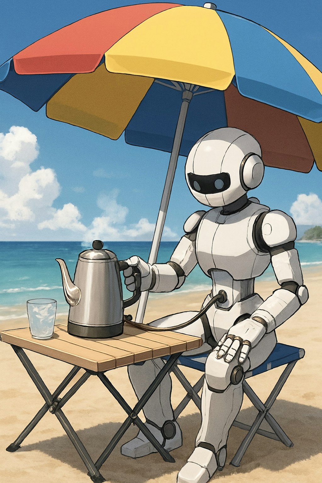 お茶を沸かすロボットさん