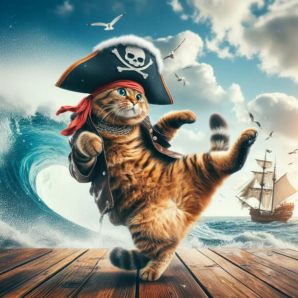 海賊になった猫