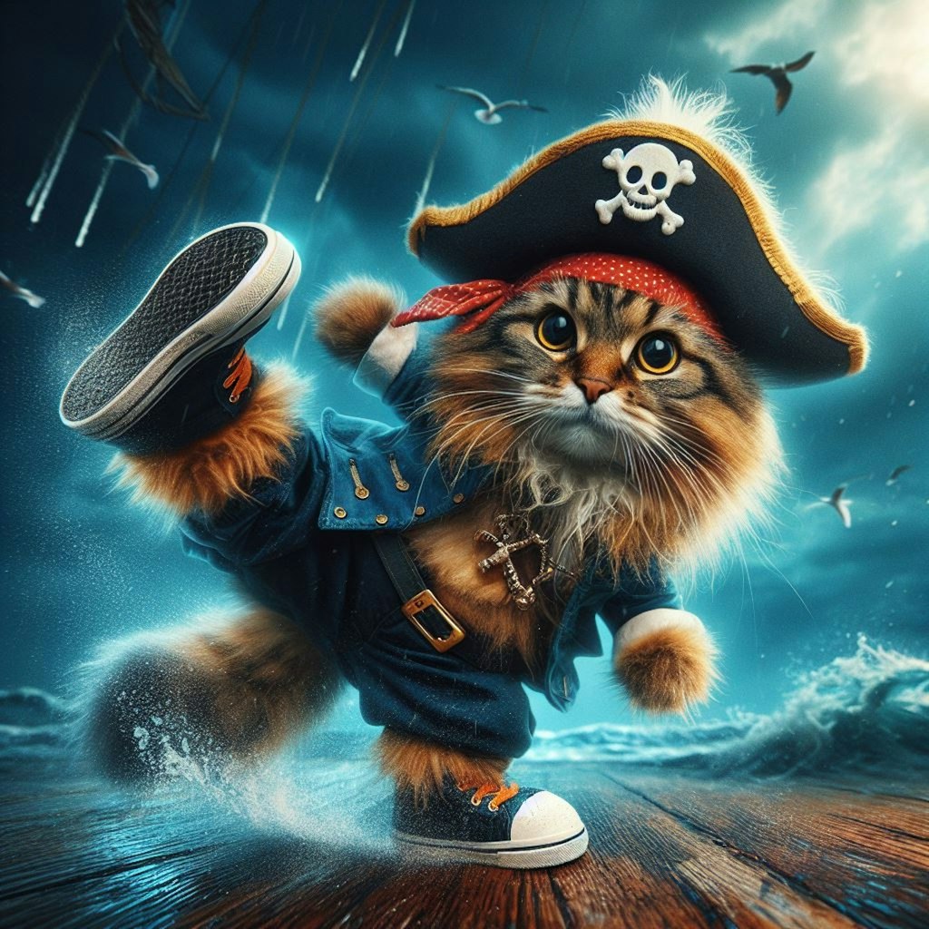 海賊になった猫