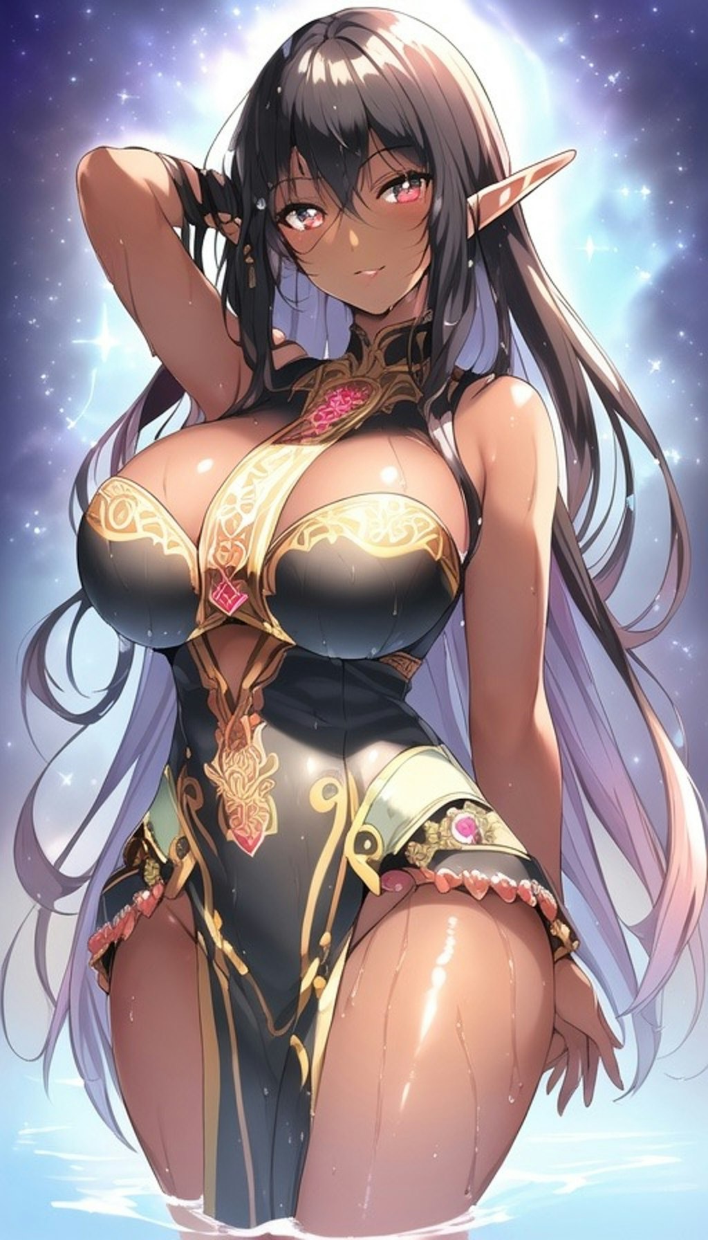 ダークエルフの美女達