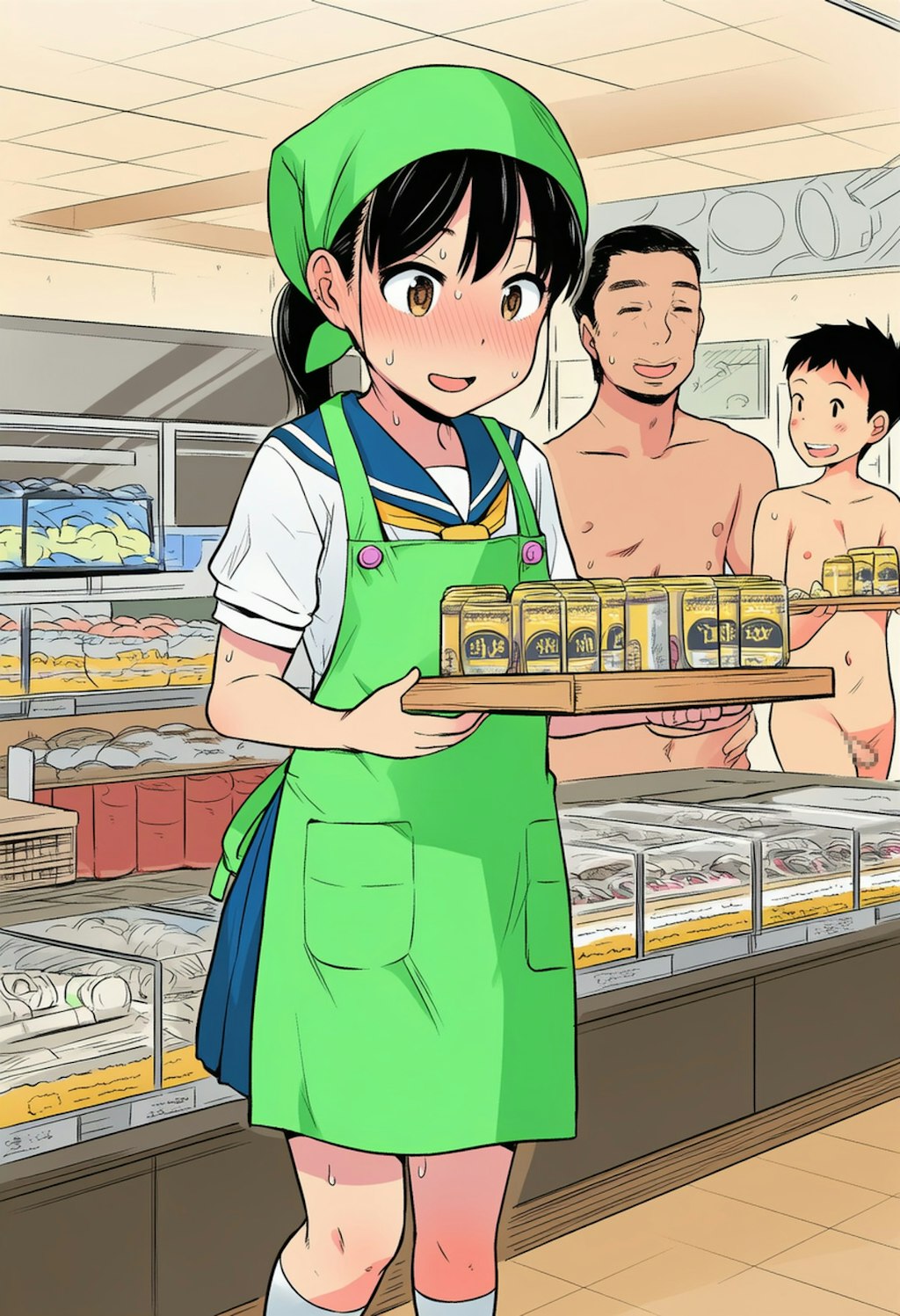 裸で来店のお客様だけ全品半額セール！