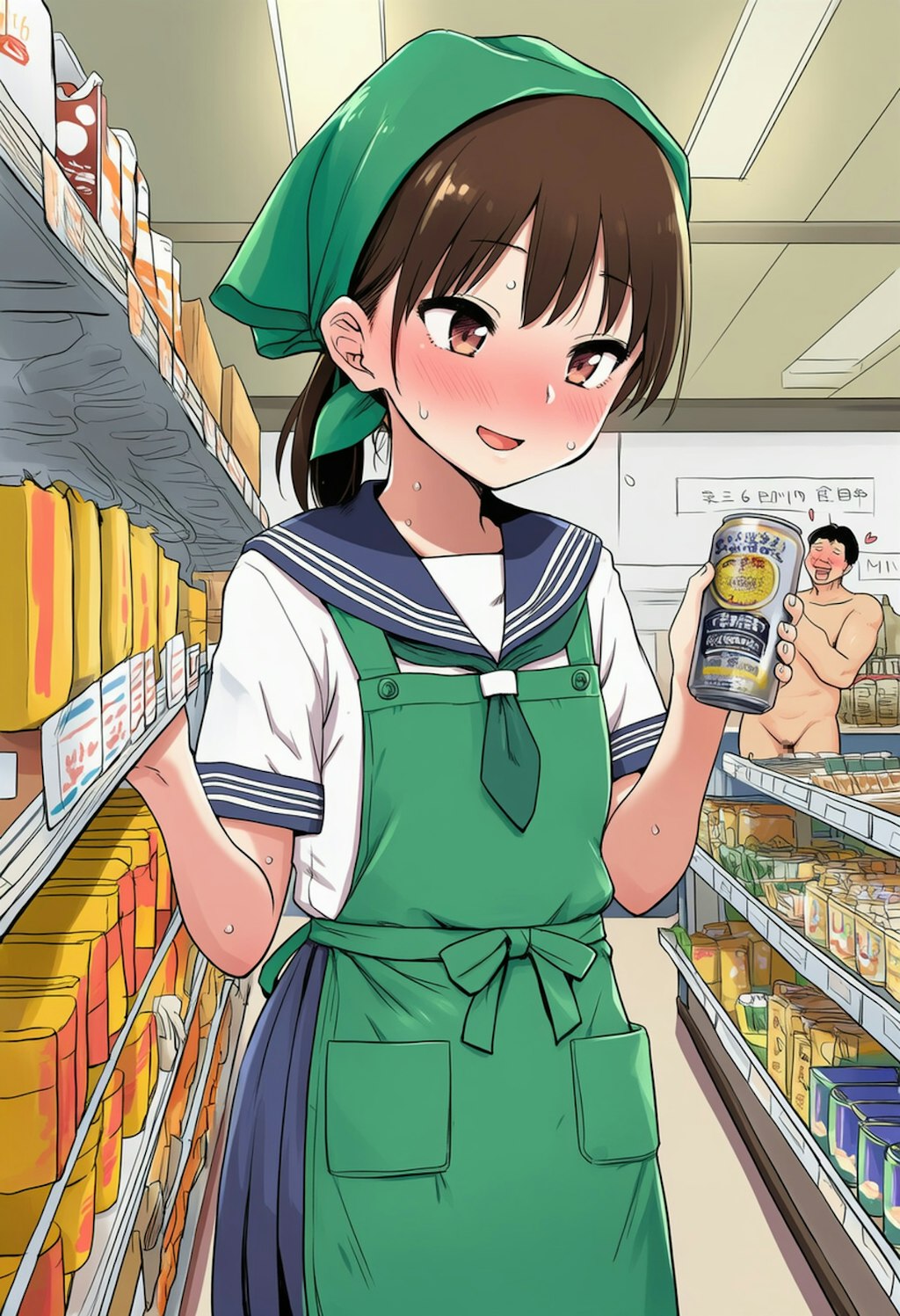 裸で来店のお客様だけ全品半額セール！