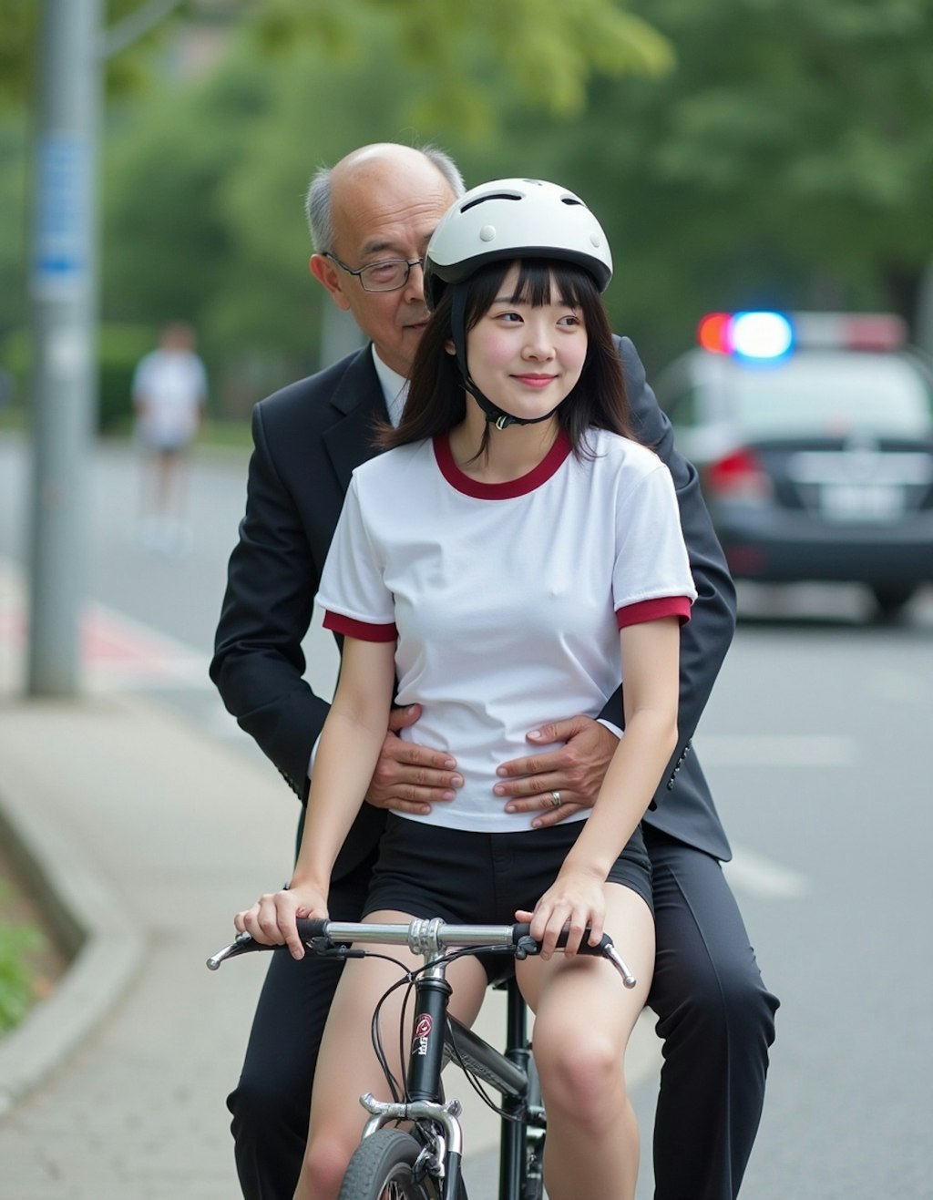 体操服とブルマと自転車と先生