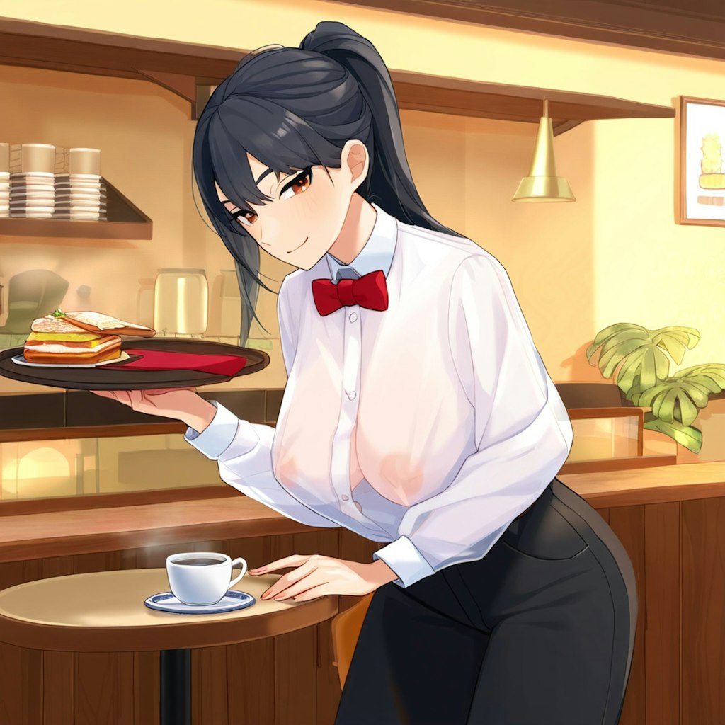 カフェの店員さん