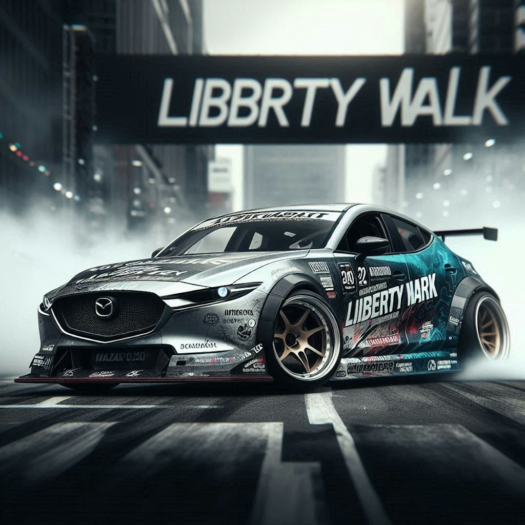 リバティーウォークCX-30のドリ車