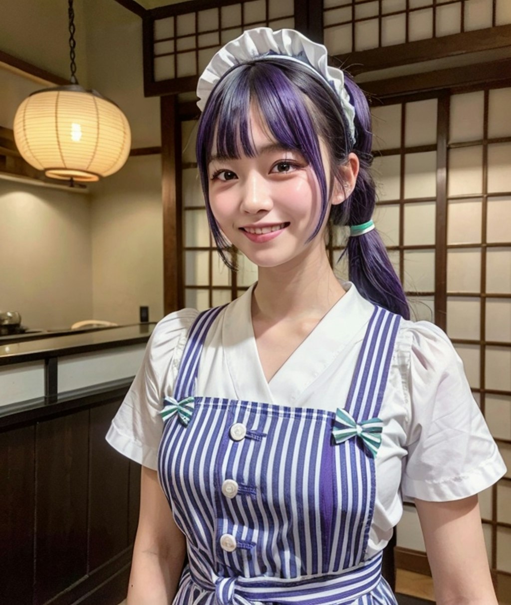 古民家カフェの看板娘