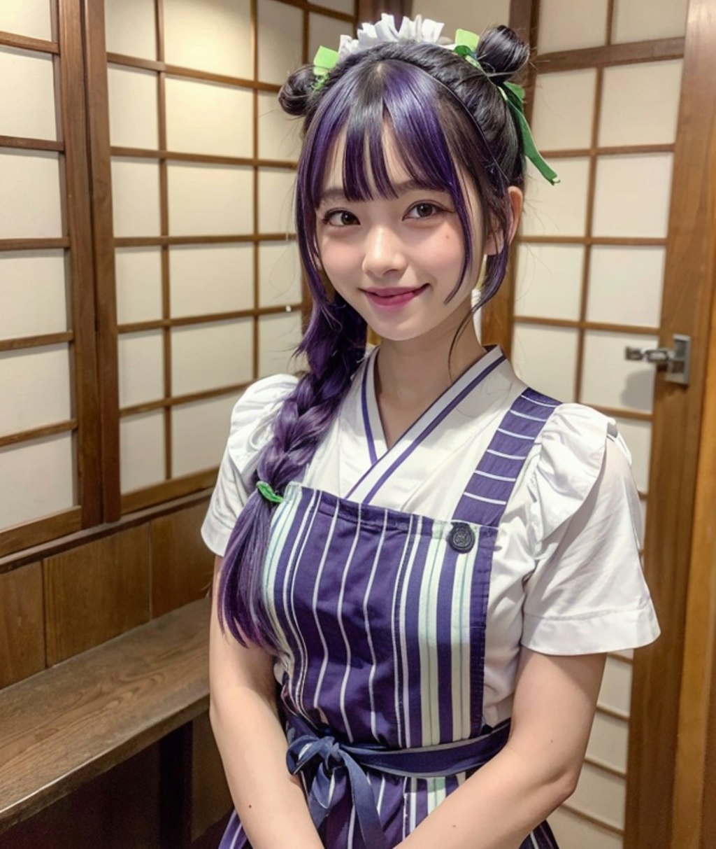 古民家カフェの看板娘