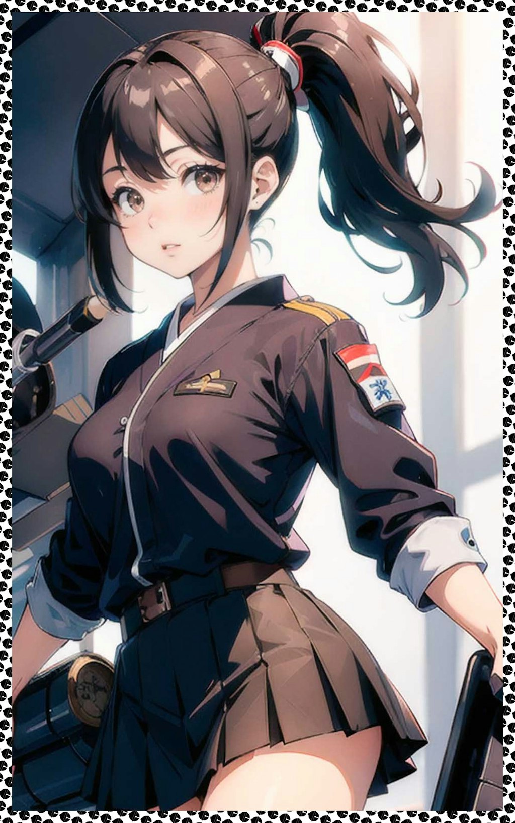 軍服＋スカート　Military uniform + skirt