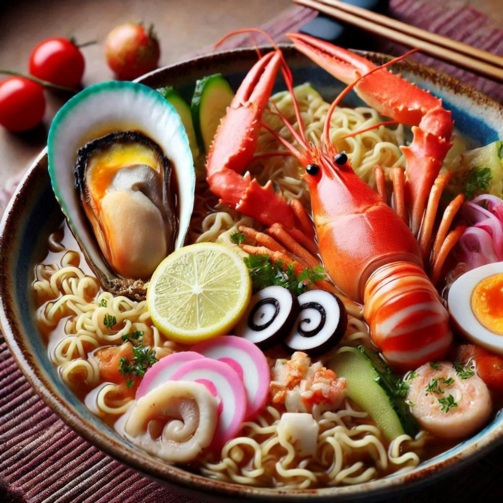 V系seafood noodle