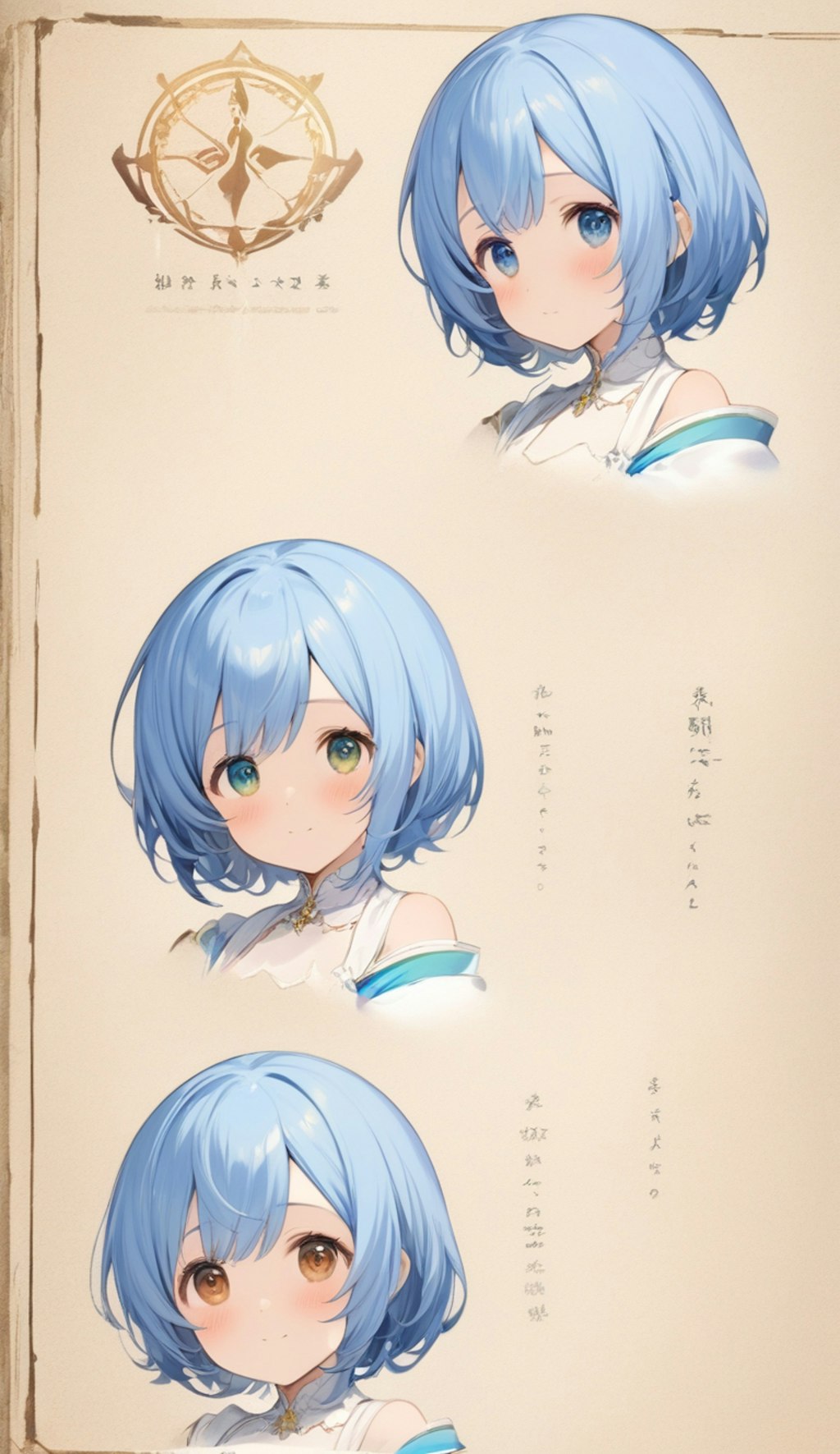 short hair キャラクターシート♡