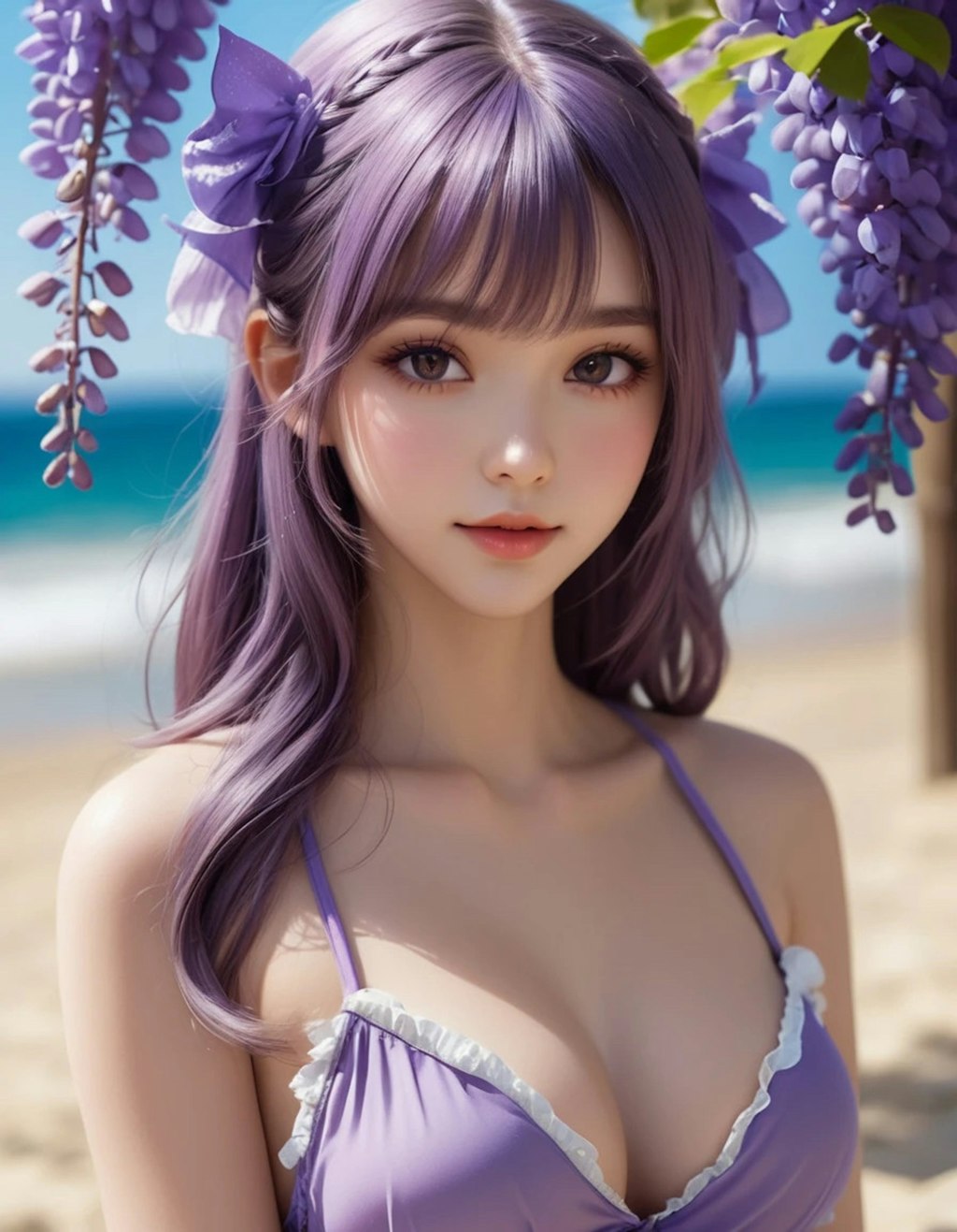 海辺の藤花ちゃん (real)