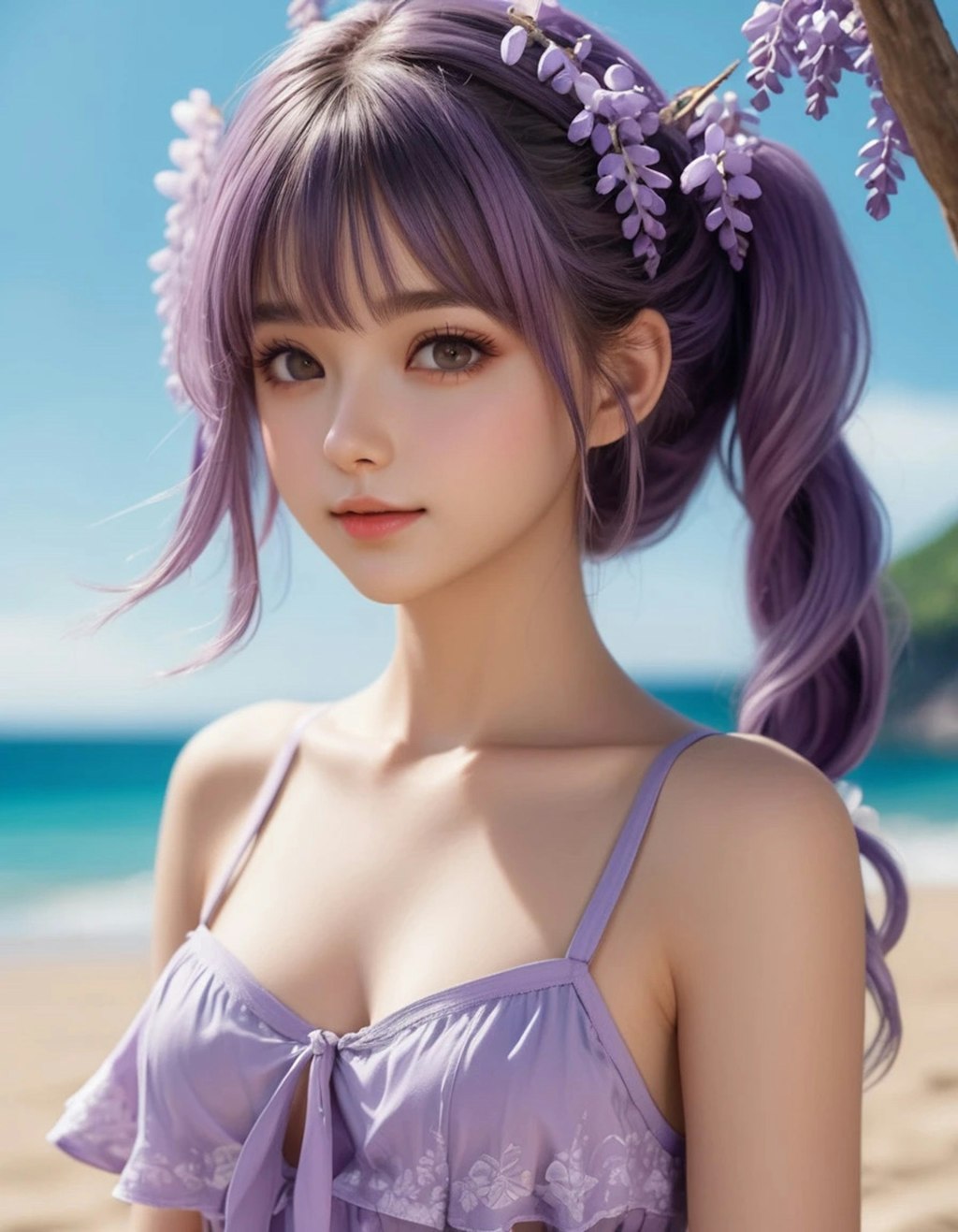 海辺の藤花ちゃん (real)