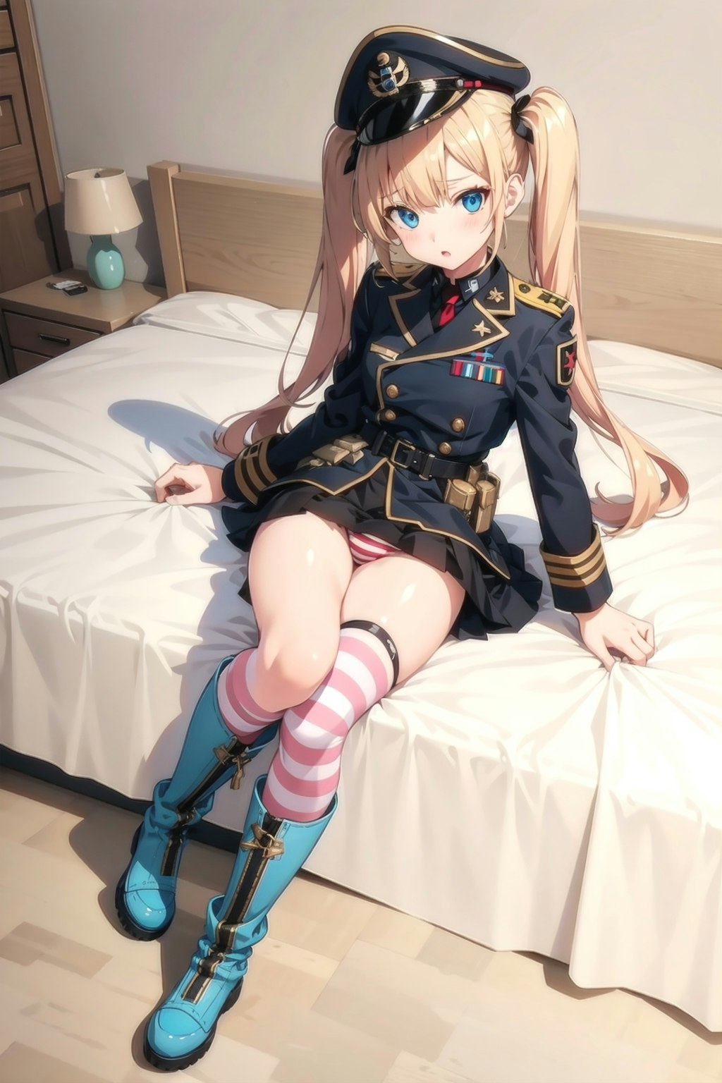 ツインテ軍服少女