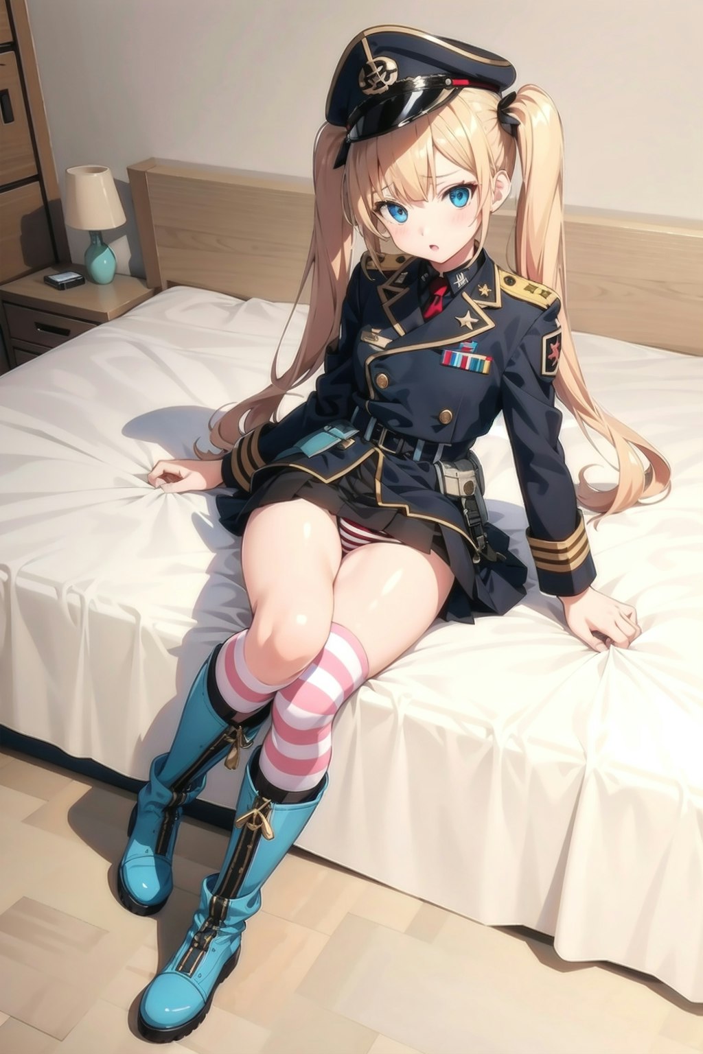 ツインテ軍服少女