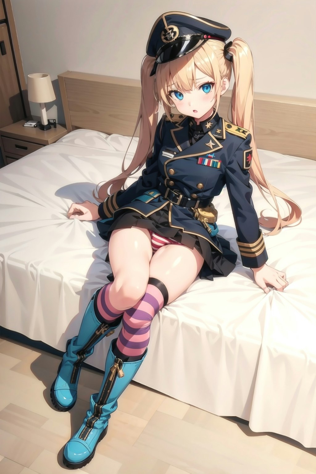 ツインテ軍服少女