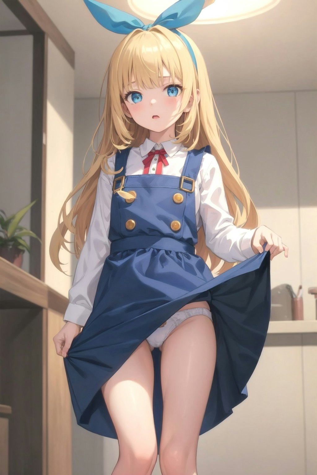 大きいリボンの女の子