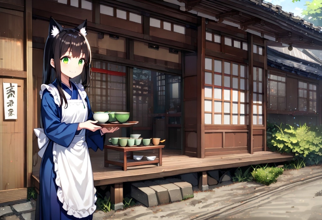 茶屋の狐娘