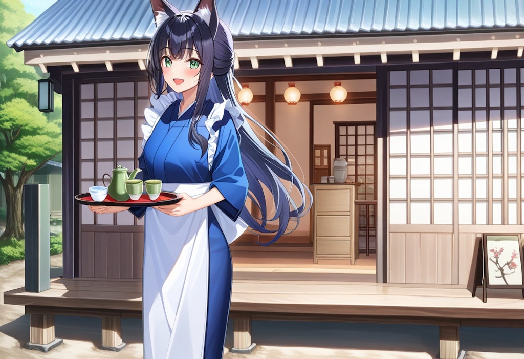 茶屋の狐娘