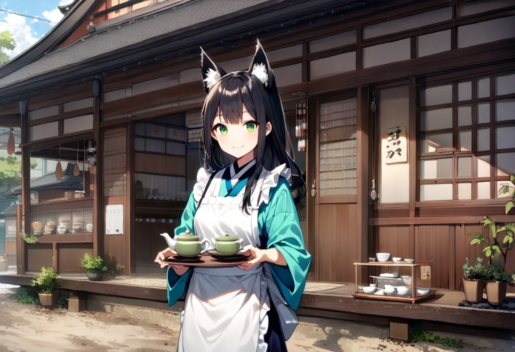 茶屋の狐娘