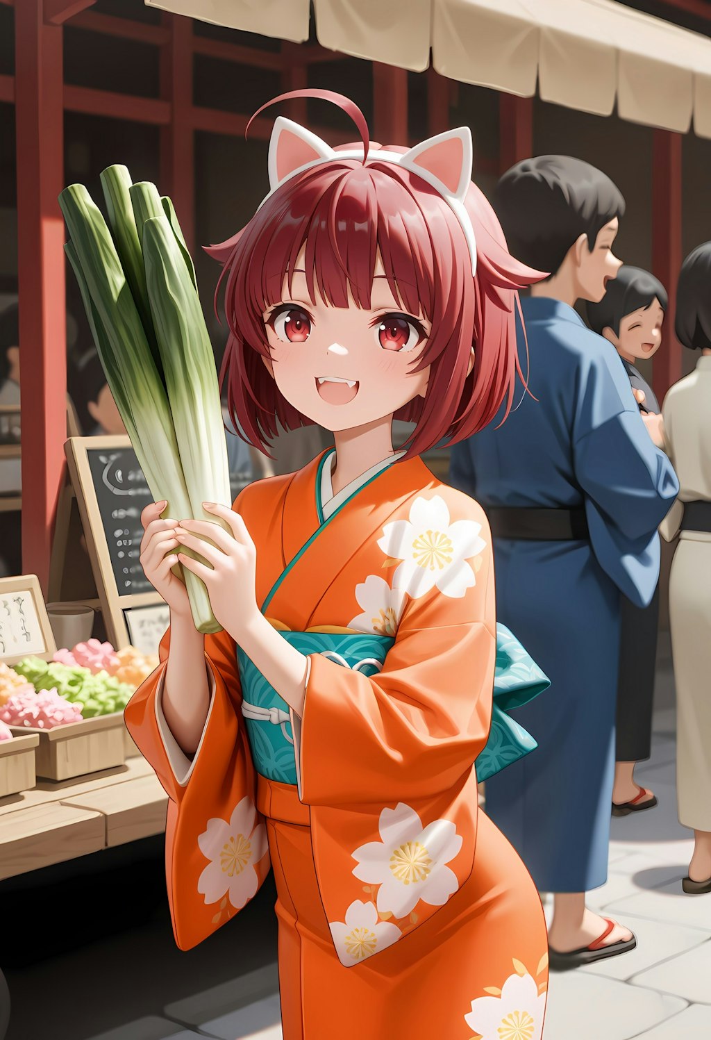 八百屋の看板娘にゃ🥕